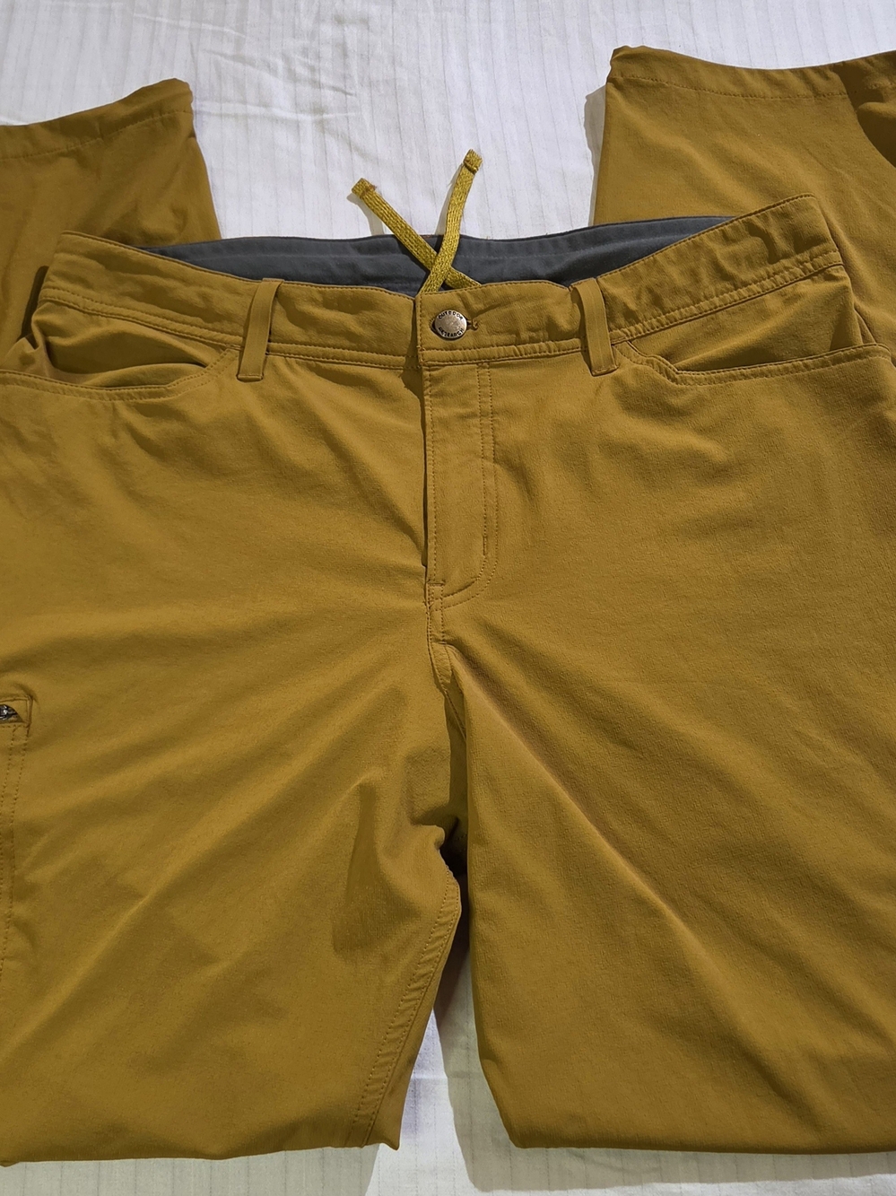 Outdoor Research Voodoo Pants Mens Size 36x31 Yellow Stretch Gorpcore Hiking